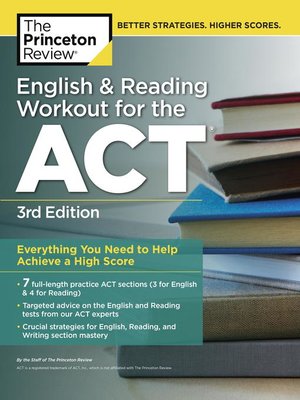 cover image of English and Reading Workout for the ACT